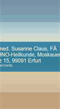 Mobile Screenshot of hno-praxis-claus.de